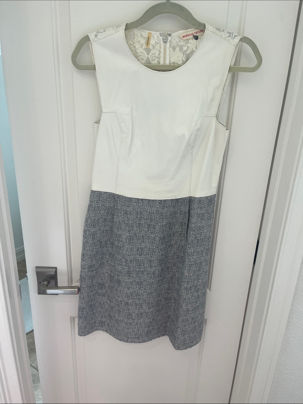 Rebecca Taylor leather top dress